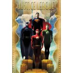 Dc comics - team art deco - justice league - affiche / poster envoi en tube
