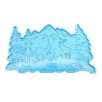 D�cor mural moules en r�sine grand moule en silicone animal de la for�t pour r�sine epoxy diy