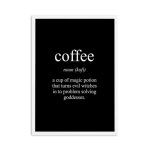 D�coration de salon de th� et caf�, affiche sur toile, peinture sur toile, art mural nordique, citations ...