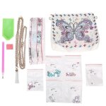Diamant peinture portefeuille blanc pu cuir de rangement chaîne sac diy fait main artisanat femmes cadeau ... Diamant peinture portefeuille blanc pu cuir de rangement chaîne sac diy fait main artisanat femmes cadeau ...