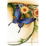 Diy 5d diamond painting par numéros kits, papillon et fleurs, percer complet strass peinture avec diamants ... Diy 5d diamond painting par numéros kits, papillon et fleurs, percer complet strass peinture avec diamants ...
