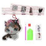 Diy diamant peinture portefeuille changement sac a main mignon fleur chat sac suspendu d�coration