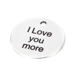Diy je t'aime plus lettrage acier inoxydable d�cor pendentif habillement accessoire