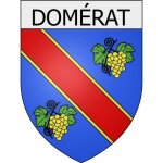 Domérat 03 ville stickers blason autocollant adhésif - taille : 12 cm Domérat 03 ville stickers blason autocollant adhésif - taille : 12 cm