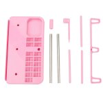 Domestique 3 c�nes broderie thread holder spool stand pink sewing machine accessoires