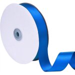 Double face satin ruban rouleau, 1 pouce de large 50 verges de longueur (bleu)