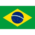 Drapeau brésilien - 5x3. 3 cm - sticker / autocollant Drapeau brésilien - 5x3. 3 cm - sticker / autocollant