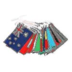 Drapeau a cordes de 100 pays, bannire fanion international bunting, dcoration pour grande ouverture, ...