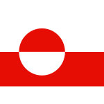 Drapeau groenland - 5x3. 3cm - sticker / autocollant