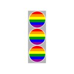 Drapeau lgbt (3 fois 9cm) - sticker / autocollant