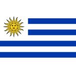 Drapeau uruguay (15 x 10 cm) - sticker / autocollant