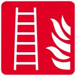 Echelle d'incendie (10cm) - sticker / autocollant