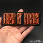 Ecusson thermocollant rock band pour vtements, insignes de broderie, musique, mtal, punk, rayures, ...