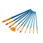 Ensemble de 10 pinceaux aquarelle en bois pour etudiants et artistes
