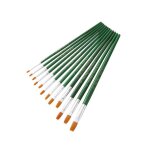 Ensemble de 12 pinceaux pour aquarelle et peinture a l'huile pour etudiants et artistes