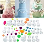 Ensemble 20pcs - moules de gaufrage en argile polymre, mini emporte - pice pour fondant, biscuits, ...