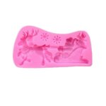 Ensemble de 3 moules a savon en silicone 3d en forme de tra�neau du p�re no�l pour loisirs cr�atifs