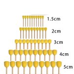 Ensemble de 50 pinceaux eponges ronds assortis en mousse pour peinture, idal pour les loisirs cratifs, ...
