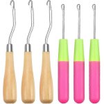 Ensemble de 6 aiguilles au crochet de verrouillage, aiguille dâ¿extension de cheveux pour micro tresses ... Ensemble de 6 aiguilles au crochet de verrouillage, aiguille dâ¿extension de cheveux pour micro tresses ...