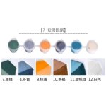 Ensemble de 6 couleurs de peinture en cramique peinte sous glaure, pigment de cuisson a temprature ...