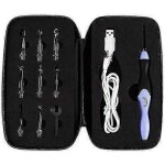 Ensemble d'aiguilles a crochet led 9 en 1 avec 9 ttes interchangeables pour aiguilles a tricoter et ...