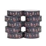 Ensemble de bandes adh�sives washi, nouveau, cadeaux de no�l, 15mm x 10m, renard neige, scrapbook, masque ...