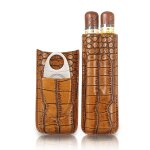 Ensemble de ciseaux pour etui a cigares (marron) Ensemble de ciseaux pour etui a cigares (marron)