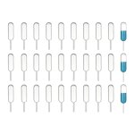 Ensemble de dcoration de 100 pices en papier pour cupcakes et compte - gouttes, compte - gouttes en ...