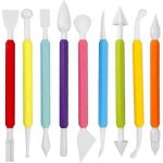 Ensemble d'outils de modelage de fondant 9 pices, pte pour la dcoration de gteaux, ensemble d'outils ...