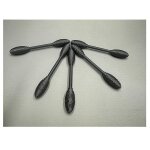 Ensemble d'outils de texture pour projets artistiques, kit de 5 rouleaux a motifs ovales, 10 pices