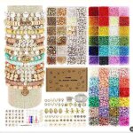 Ensemble de perles en pte polymre pour la fabrication de bijoux diy - 17 450 pices