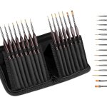 Ensemble de pinceaux de dtail, 15 pcs petit pinceau miniature professionnel pinceaux de peinture, artiste ...