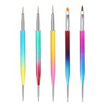 Ensemble de pinceaux a double extr�mit� pour extensions acryliques et sculptures 3d - parfait pour les ...