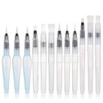 Ensemble de stylos pinceau a laquarelle 12 pcs pinceaux de peinture a leau pinceau aquarelle rechargeable ...