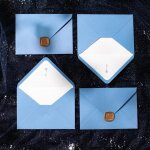 Enveloppe bleue pour faire - part de mariage, carte postale gratitude, fournitures d'affaires, western ... Enveloppe bleue pour faire - part de mariage, carte postale gratitude, fournitures d'affaires, western ...