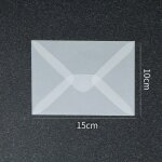 Enveloppe vierge translucide pour invitations, cartes postales, bote - cadeau europenne, lettres d'affaires ...