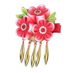 Epingle a cheveux avec pompon, strass brillants, embellissement floral, pince a cheveux légère et polyvalente, ... Epingle a cheveux avec pompon, strass brillants, embellissement floral, pince a cheveux légère et polyvalente, ...