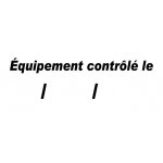 Equipement contr�l� le - 10x4cm - sticker / autocollant