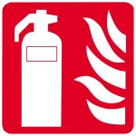 Equipement extincteur d'incendie (20cm) - sticker / autocollant