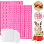 Ershi - lot de 2 mini moules a friandises en silicone réutilisables en forme de patte de chien pour la ... Ershi - lot de 2 mini moules a friandises en silicone réutilisables en forme de patte de chien pour la ...
