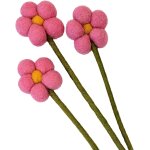 Ershi - lot de 3 fleurs décoratives en feutre faites a la main pour des créations personnalisées, cadeau ... Ershi - lot de 3 fleurs décoratives en feutre faites a la main pour des créations personnalisées, cadeau ...