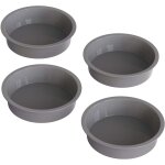 Ershi - lot de 4 moules a gteau ronds en silicone - 15 cm - ronds - 15 cm - antiadhsifs - pour gteaux ...