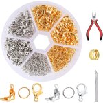Ershi - lot de 463 fermoir bracelet, attache bracelet, perle creation , fabrication bijoux, colliers ...