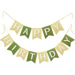 Ershi - guirlande fanions anniversaire grand format (16x20 cm) - pr - monte banderole dcoration fte ...
