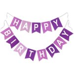 Ershi - guirlande fanions anniversaire grand format (16x20 cm) - pr - monte banderole dcoration fte ...