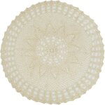 Ershi - kilofly crochet fait main en dentelle de coton pour table, canap, napperon, nnuphar, 55 cm, ...