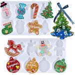 Ershi - let's resin moules en rsine de nol amliors, 16 grandes cavits en rsine pour dcoration ...