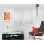 Ershi - paire de brise bise, polyester, blanc, 60 x 90 cm[621]