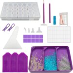 Eryi - lot de 108 kits de peinture diamant avec plateaux pour loisirs cratifs[6513]