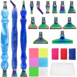 Eryi - kit de stylos pour peinture diamant 5d - accessoires pour loisirs cratifs (bleu)[7429]
